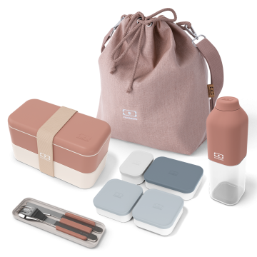Set MB Original pink Moka + lunch bag