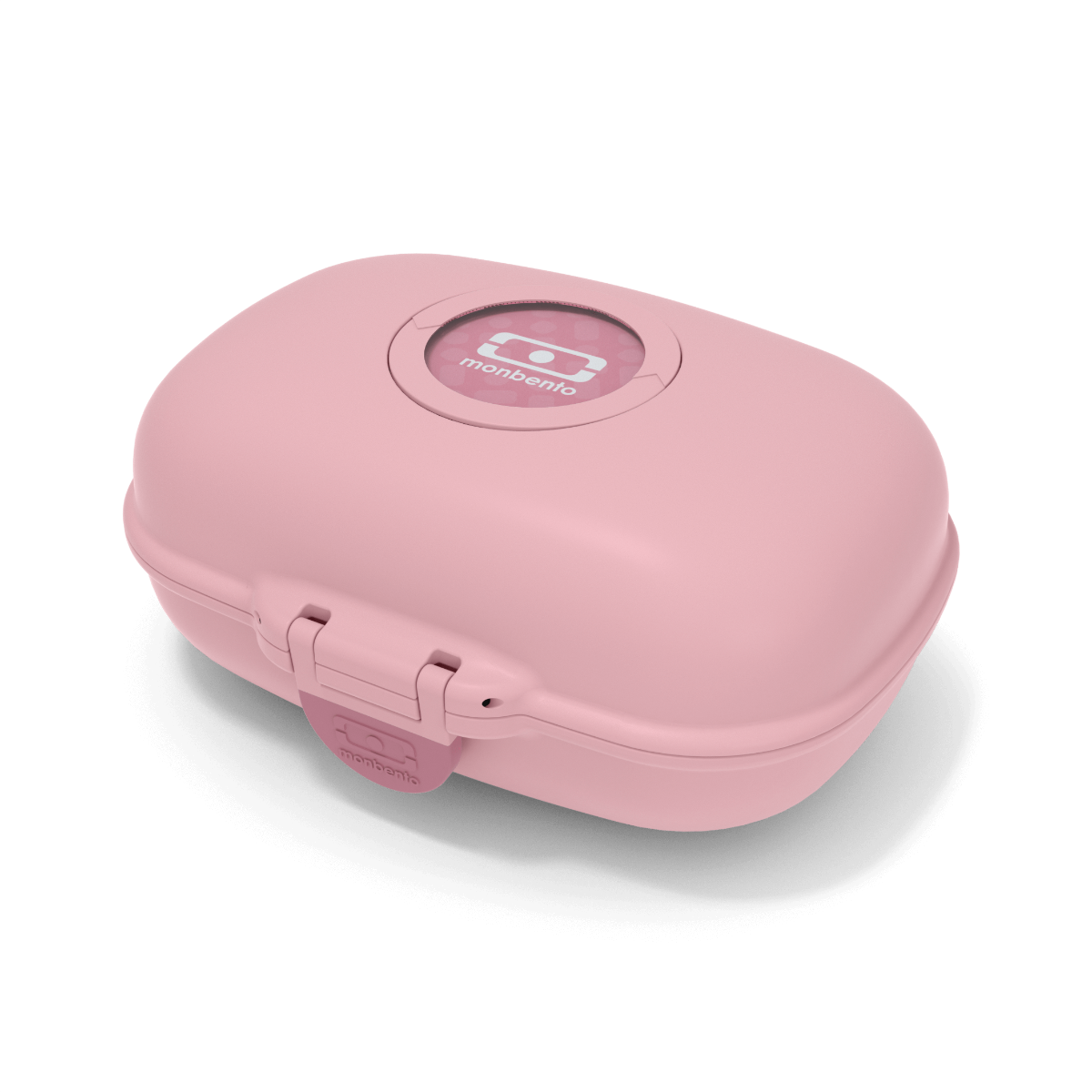 Taschen günstig Kaufen-Die Snackbox - monbento MB Gram rosa Blush. Die Snackbox - monbento MB Gram rosa Blush <![CDATA[Schule, Ferien, Picknicks oder Schulausflüge: Die Snackbox MB Gram blau Infinity passt unauffällig in alle Taschen.  Dank der austauschbaren Buttons kann sie