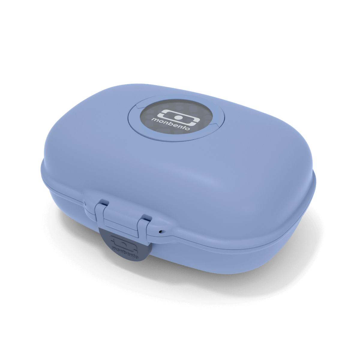 Button EU günstig Kaufen-Die Snackbox - monbento MB Gram. Die Snackbox - monbento MB Gram <![CDATA[Schule, Ferien, Picknicks oder Schulausflüge: Die Snackbox MB Gram blau Infinity passt unauffällig in alle Taschen.  Dank der austauschbaren Buttons kann sie immer wieder neugesta