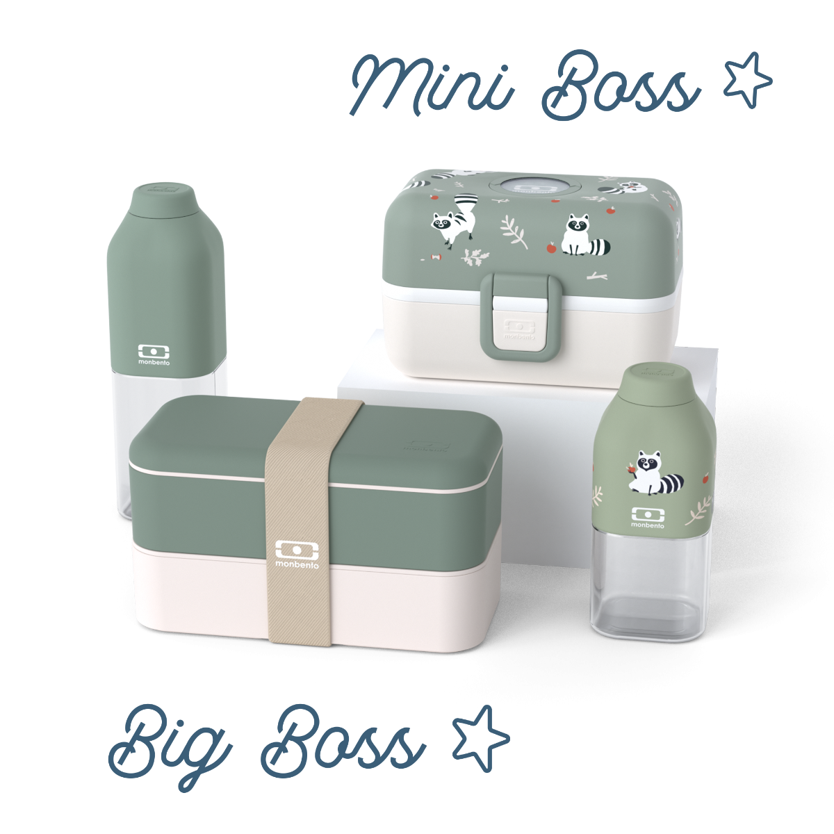 LTE 1 günstig Kaufen-Set Lunchboxen Eltern-Kind "Big Boss/Mini Boss" grün. Set Lunchboxen Eltern-Kind "Big Boss/Mini Boss" grün <![CDATA[Diese Familien Geschenkidee besteht aus : - 1 MB Original grün Natural 