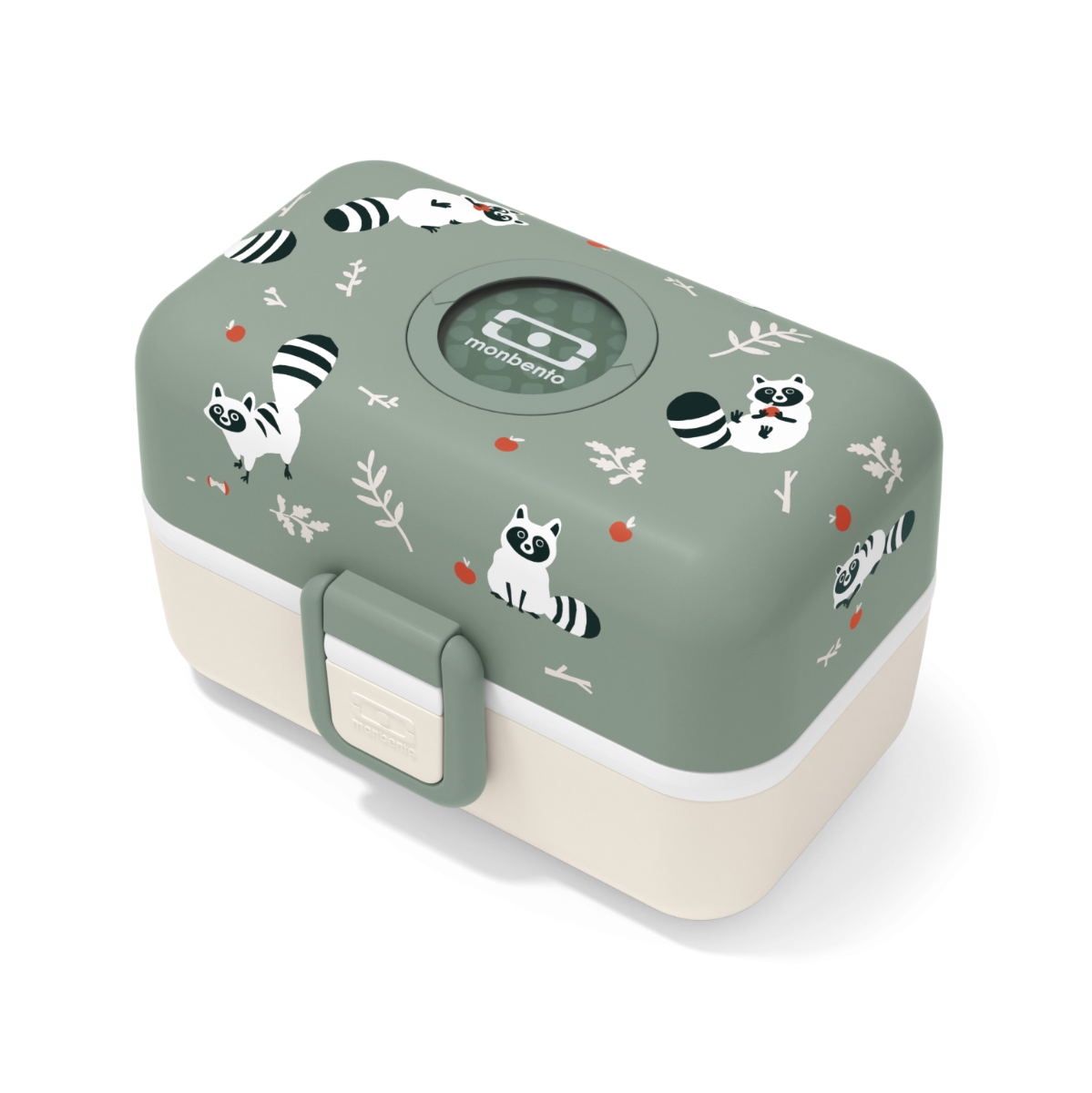 Bento Box günstig Kaufen-Das Bento für Kinder - monbento MB Tresor grün Raccoon. Das Bento für Kinder - monbento MB Tresor grün Raccoon <![CDATA[In der Schule, im Spielzimmer, im Freien oder auf Schulausflügen: Diese Lunchbox für Kinder lässt sich überall 