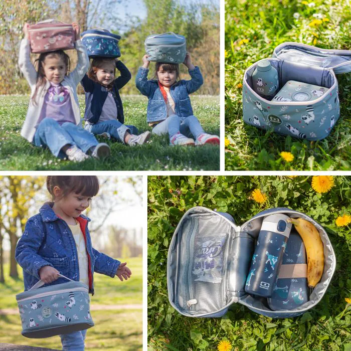Isolierte Lunchbox Mit Fuchs-Motiv – Für Schule, Büro & Picknick, Geräumig, Wasserabweisend, Mit Tragegurt