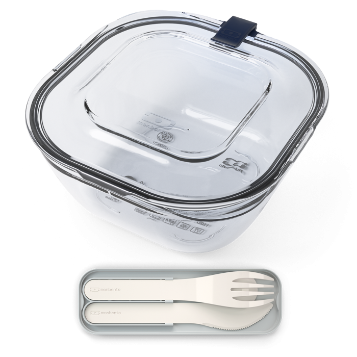 Set lunch box Crystal - Pack MB Gourmet L + set couverts réutilisables