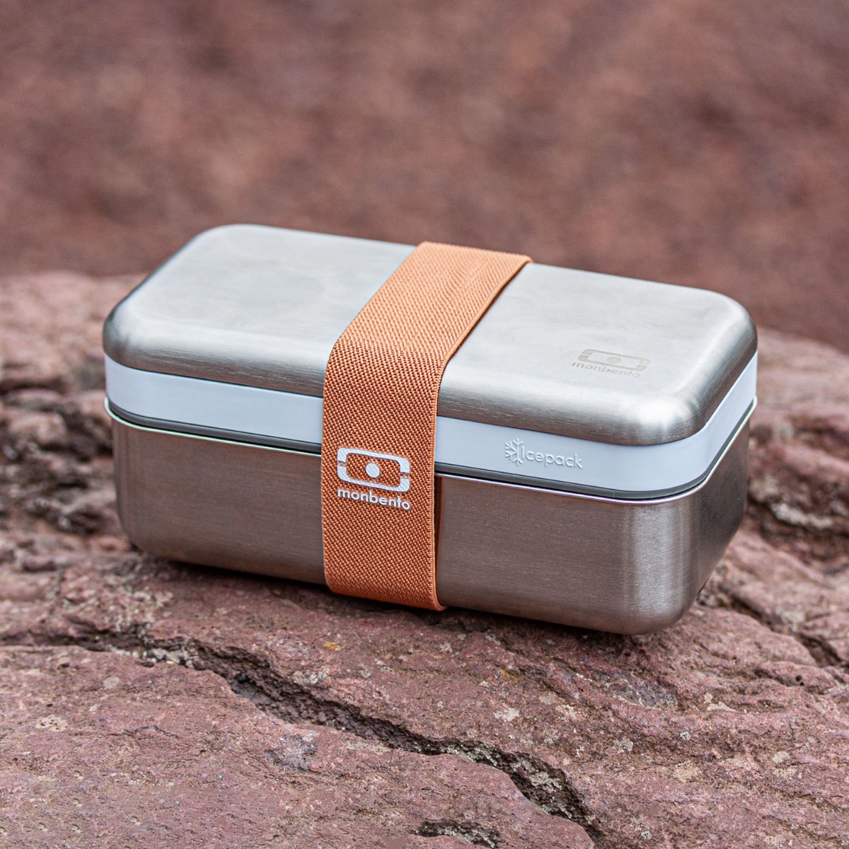 MB Sense grey Canyon - Stainless steel lunch box - The metal bento meeting  all your needs